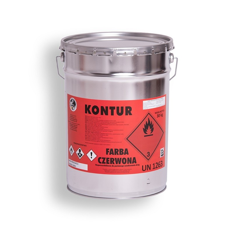 Kelių dažai Kontur, 33 kg (raudonos spalvos)
