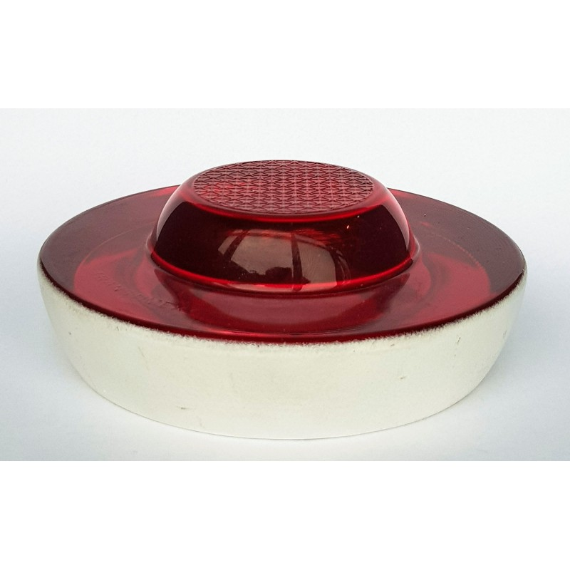 Šviesą atspindintis stiklinis elementas LUX3, 100 mm (raudonas)