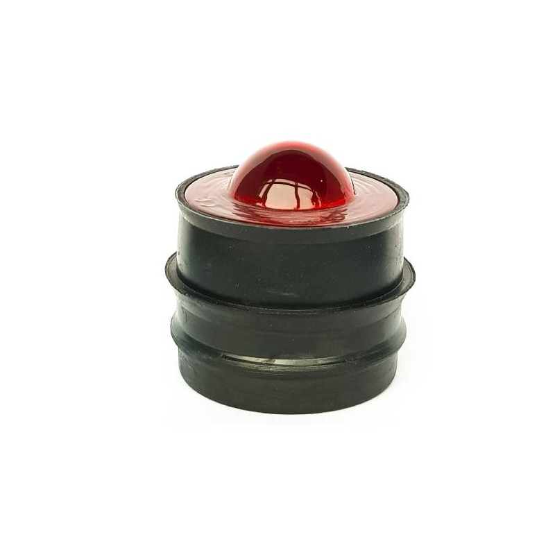Šviesą atspindintis stiklinis elementas LUX2, 50 mm (raudonas)