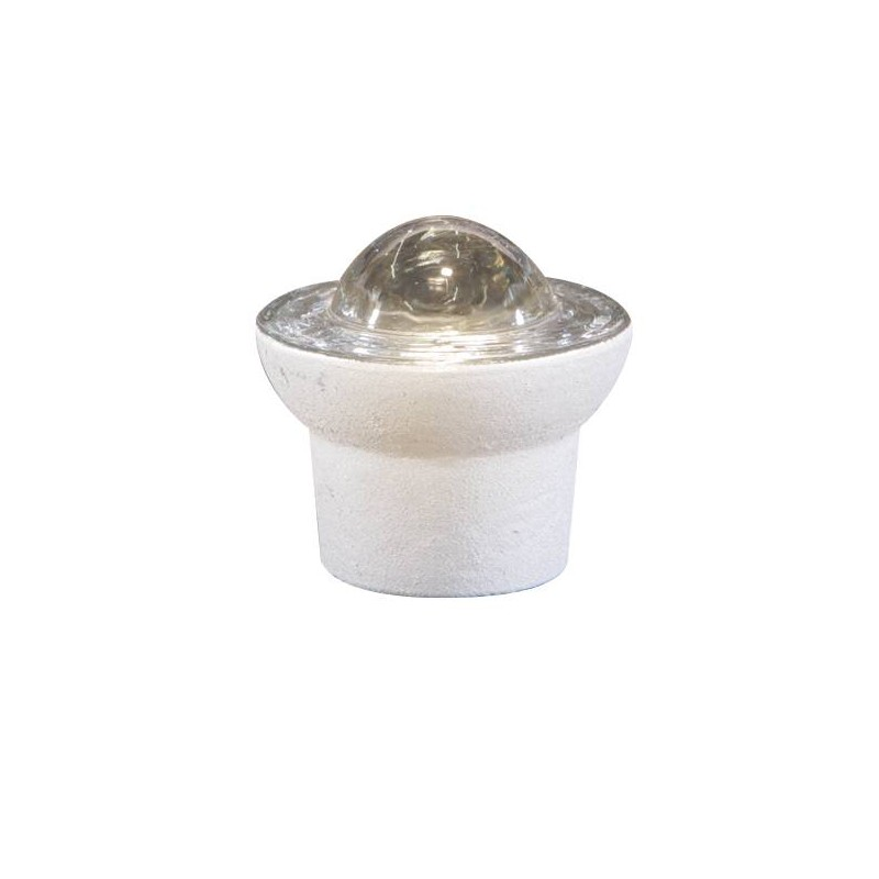 Šviesą atspindintis stiklinis elementas LUX1, 50 mm (baltas)