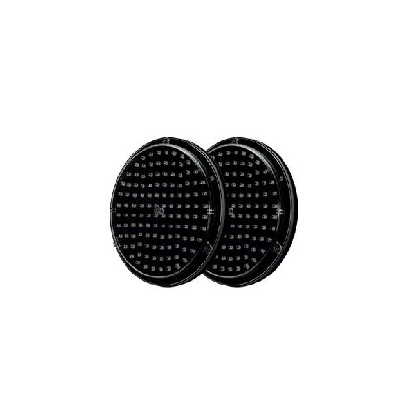 Įspėjamieji kelio LED žibintai Ø200 mm, 2 vnt. (geltonos spalvos)