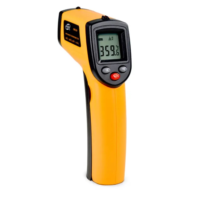 Infraraudonųjų spindulių termometras-pirometras Benetech GM 320