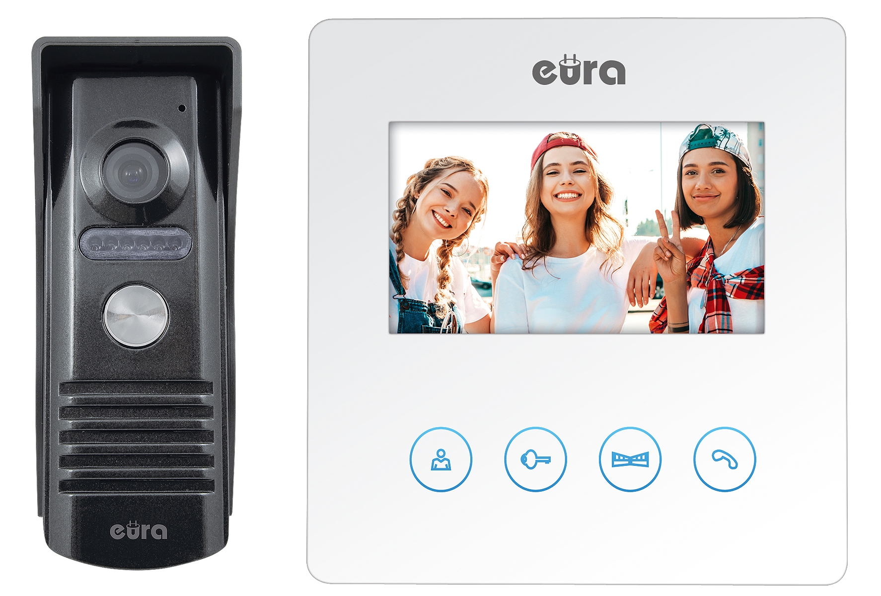 Vaizdo domofonas Eura VDP-52A3 Atira White