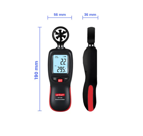 Anemometras Wintact WT82B 
