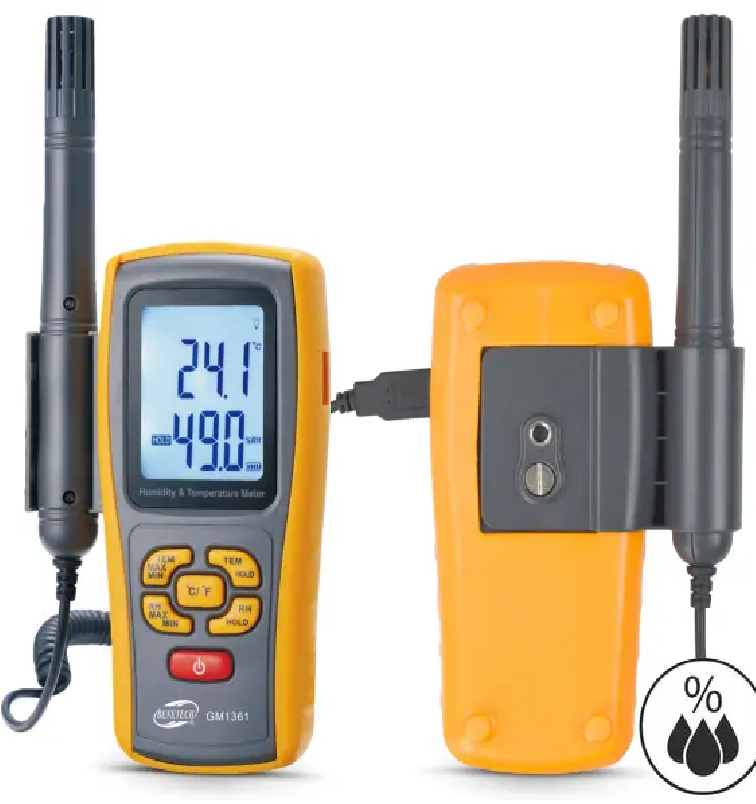 Termohigrometras su termopora Benetech GM1361 