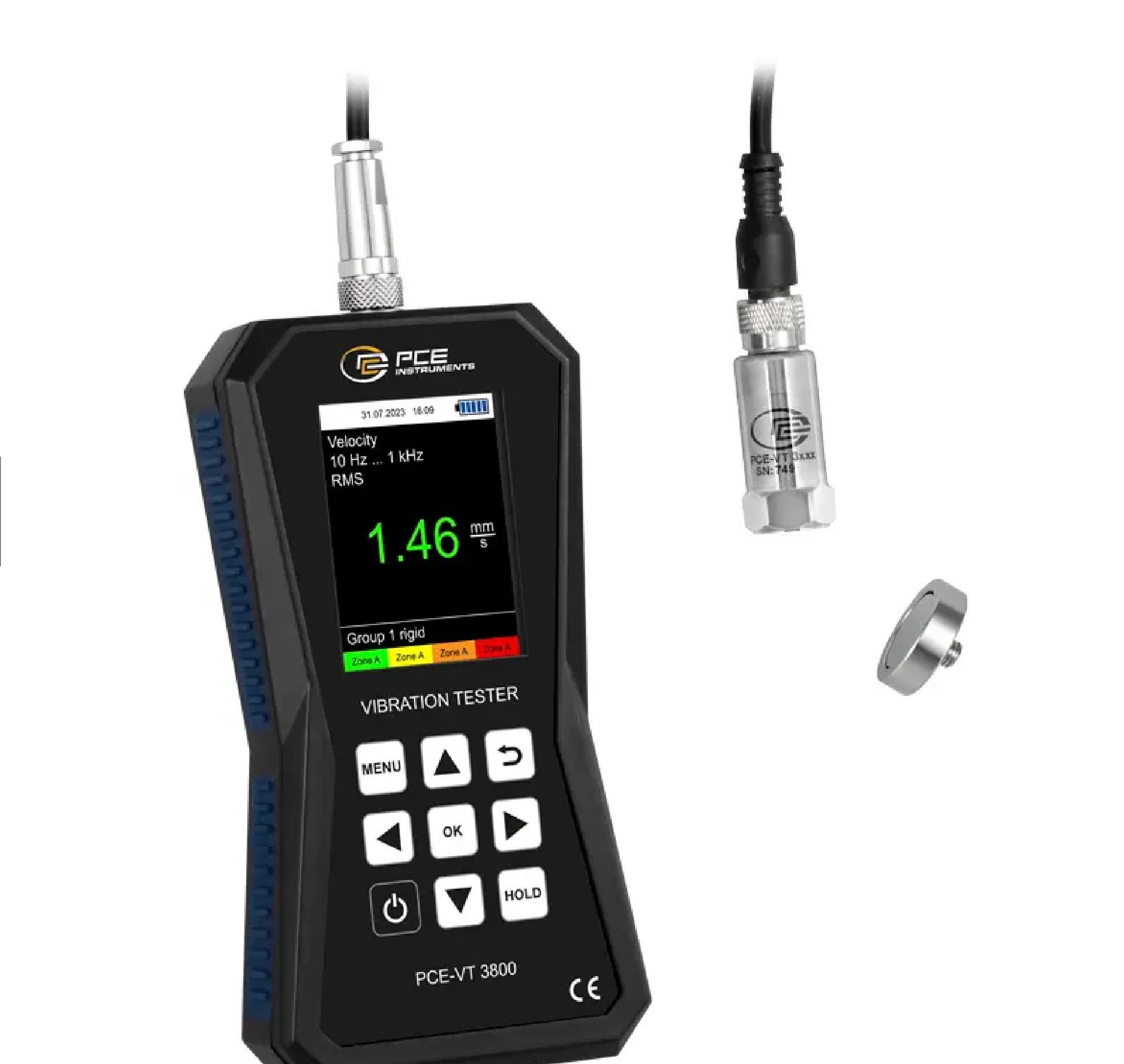 Vibracijos matuoklis PCE-VT 3800