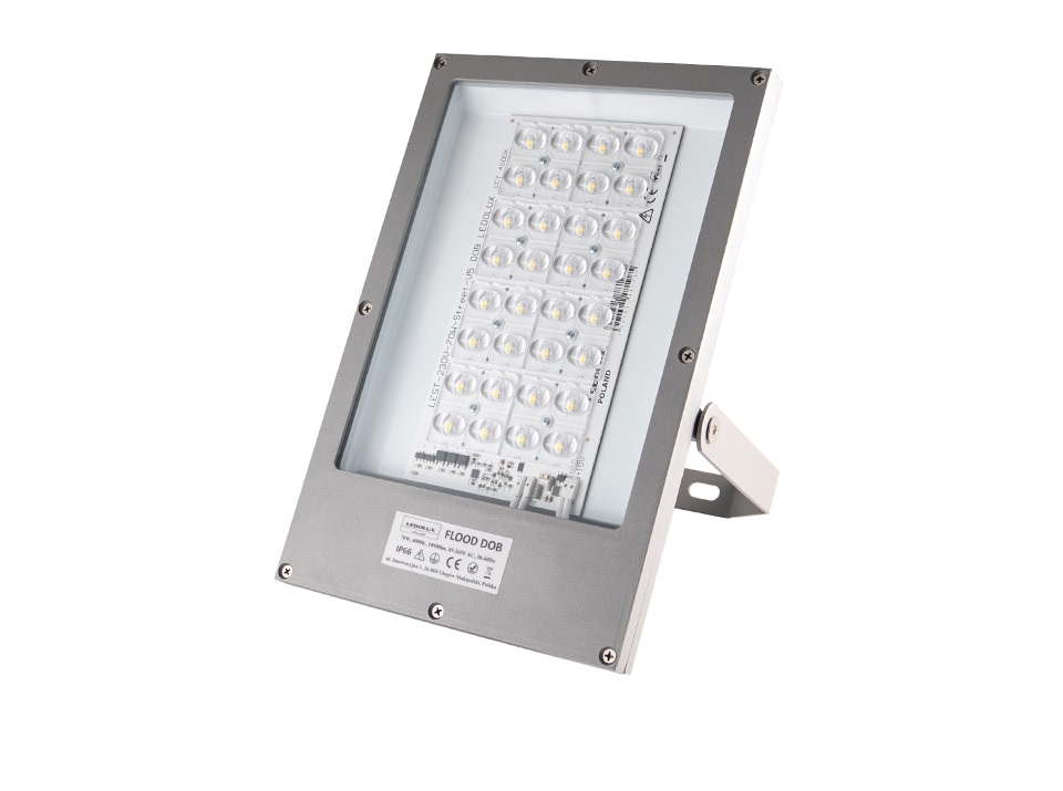 LED šviestuvas Ledolux FLOOD DOB 50W, 4000K, 1-10V, 15° (galima rinktis spindulio kampą)