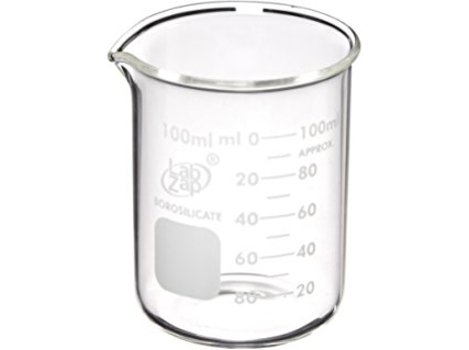 Stiklinis graduotas 100 ml matavimo indas