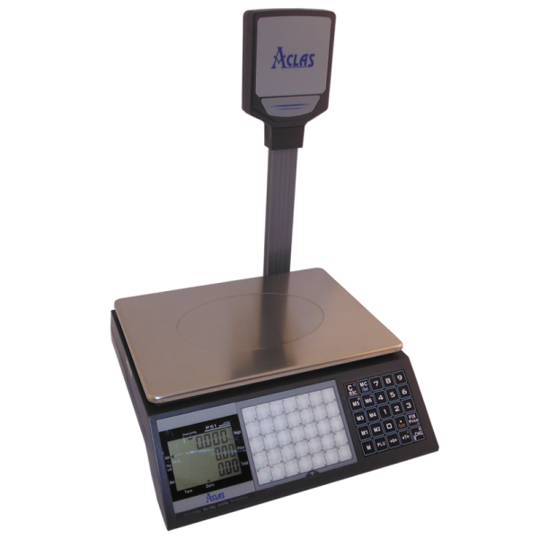 Kainą skaičiuojančios svarstyklės su stovu ACLAS PS1X-DP 15 kg