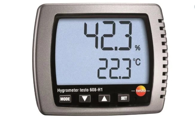 Drėgmės ir temperatūros matuoklis Testo 608-H1 su metrologine patikra