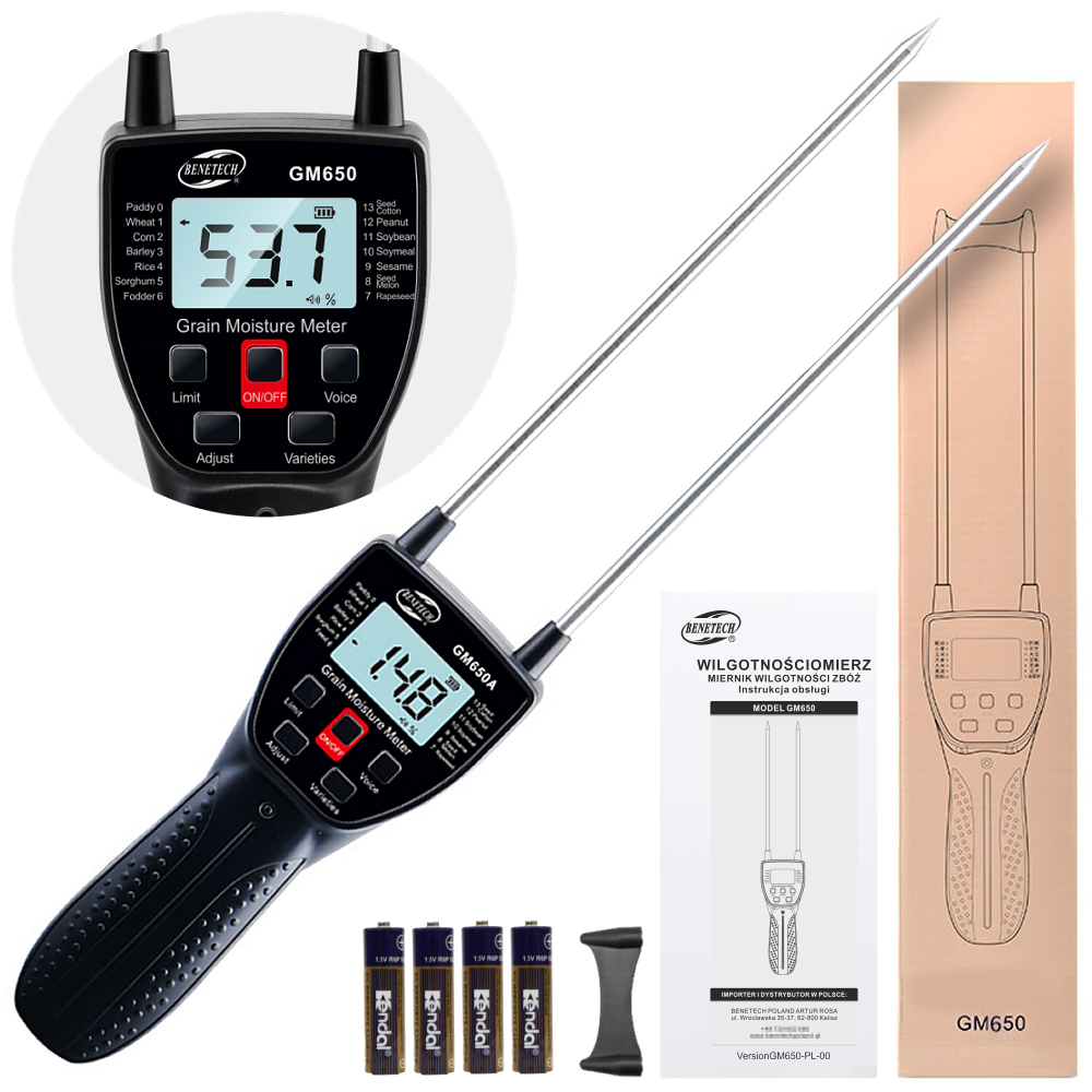 Drėgmės matuoklis Benetech GM650