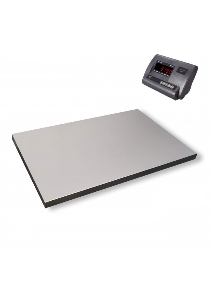 Grindinės svarstyklės su platforma 900x600 mm ir indikatoriumi A12E 150 kg