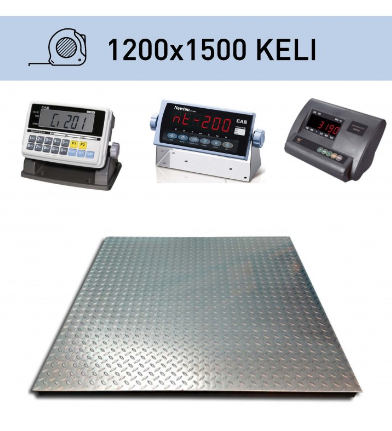 Platforminės svarstyklės Keli 1200x1500 mm su svėrimo indikatoriumi CI-201A