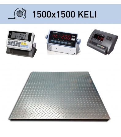Platforminės svarstyklės Keli 1500x1500 mm su svėrimo indikatoriumi CI-201A