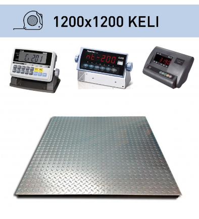 Platforminės svarstyklės Keli 1200x1200 mm su svėrimo indikatoriumi XK3190 A12 OIML
