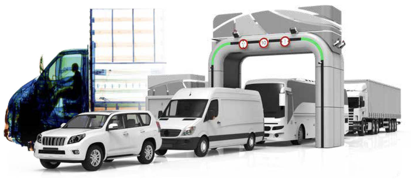 Lengvųjų automobilių, autobusų, furgonų ir sunkvežimių rentgeno skenavimo portalas Westminster WG