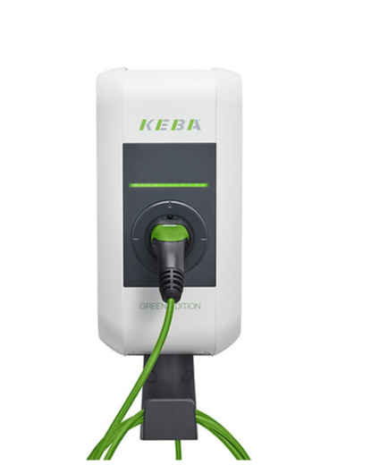 Elektromobilių krovimo stotelė Keba P30 Green Edition 22 kW 6 m