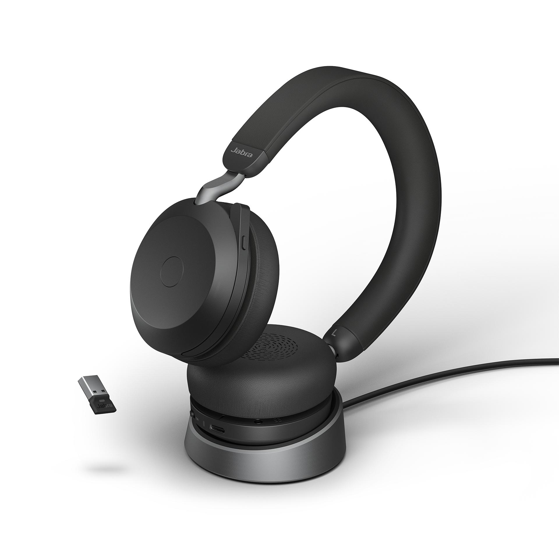 Ausinės su įkrovimo stotimi Jabra Evolve2 75 Link380c UC Stereo USB-C