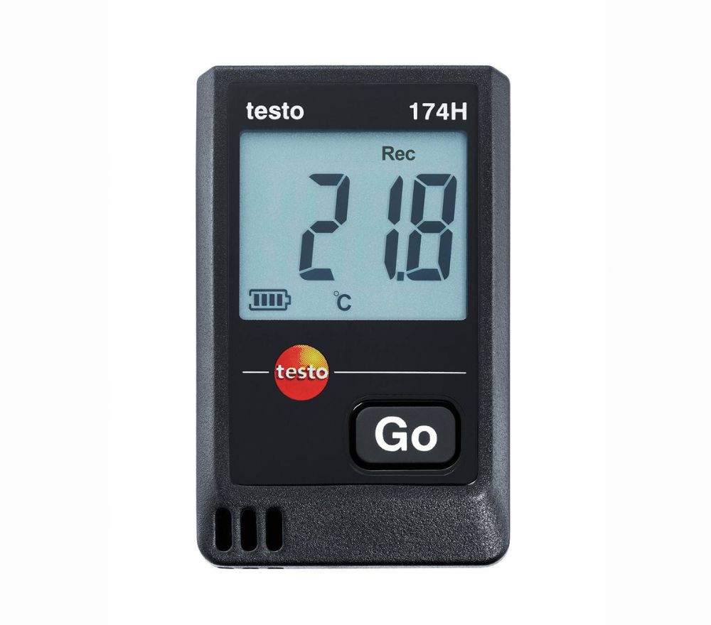 Testo 174 H temperatūros ir drėgmės duomenų kaupiklis