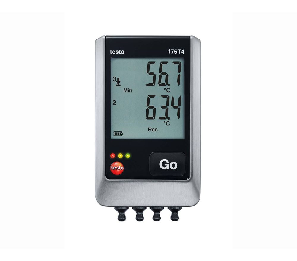 Testo 176 T4 temperatūros duomenų kaupiklis