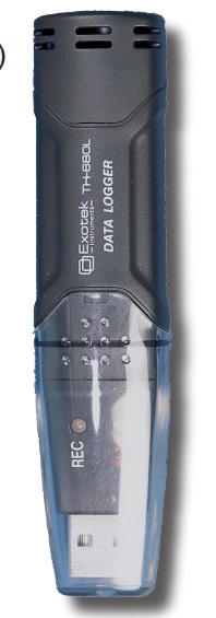 Temperatūros ir drėgmės registratorius Exotek TH-680L
