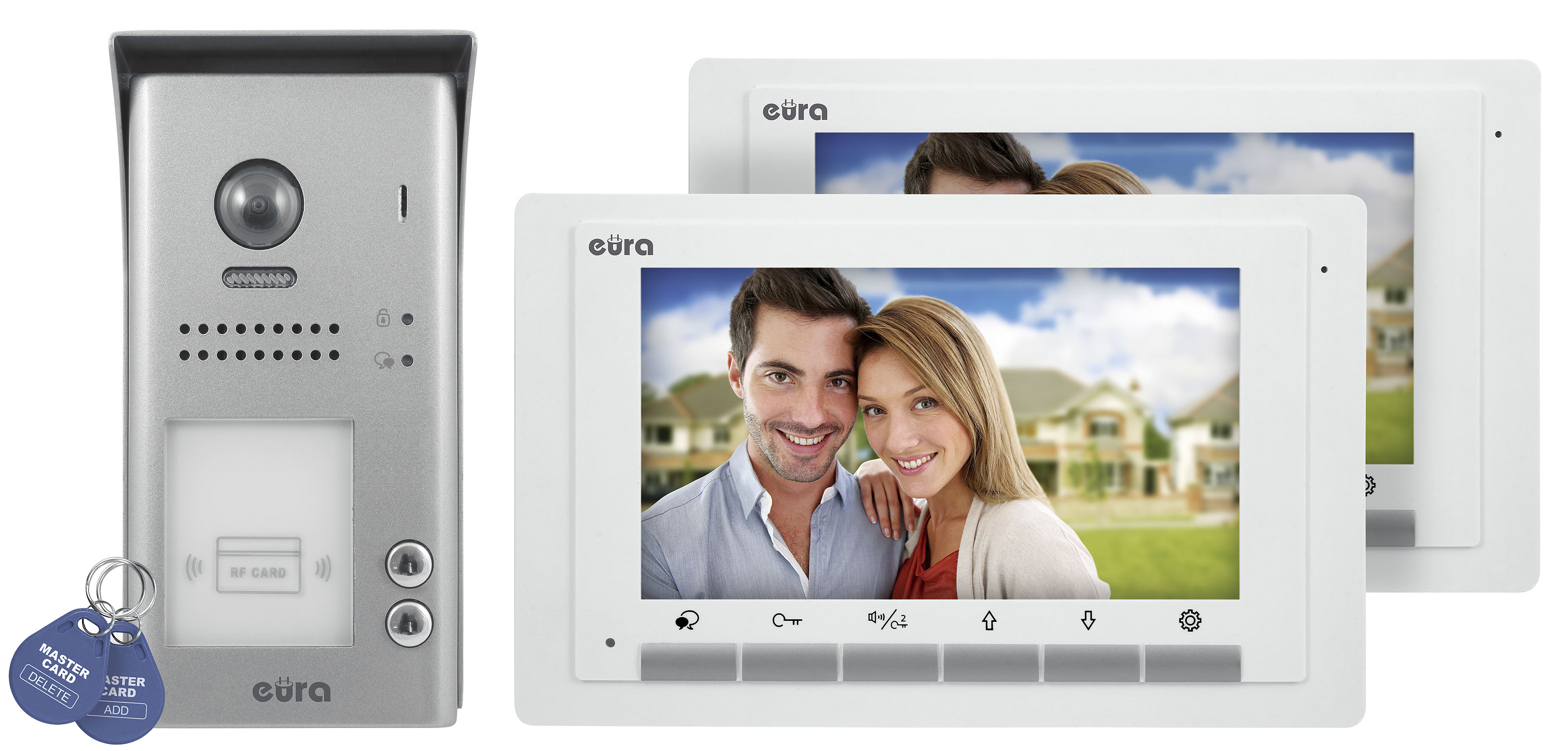 Vaizdo domofonas Eura VDP-70A5/N White