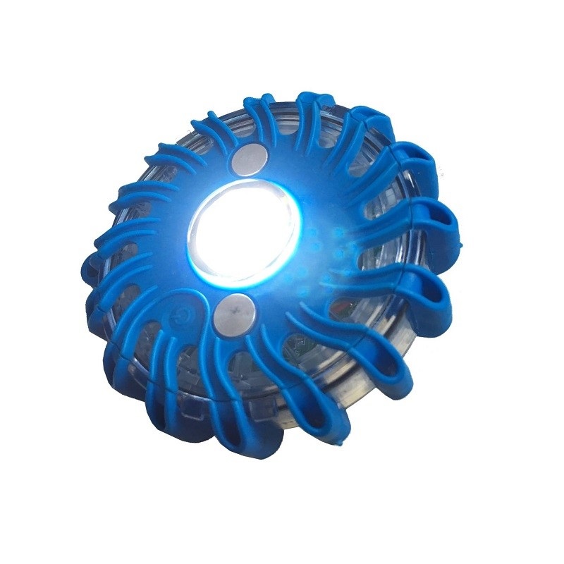 Blyksinti mini LED įspėjamoji lemputė (mėlyna)