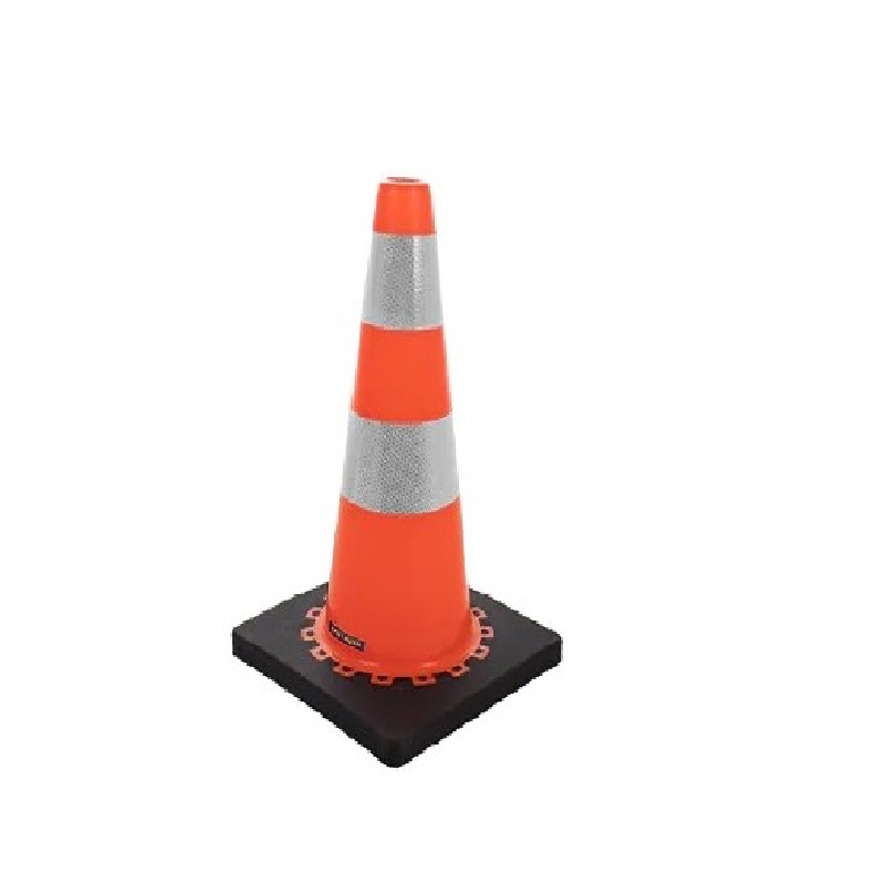 Šviesą atspindintis kelio kūgis su pagrindu,​​​​​​​ 45 cm