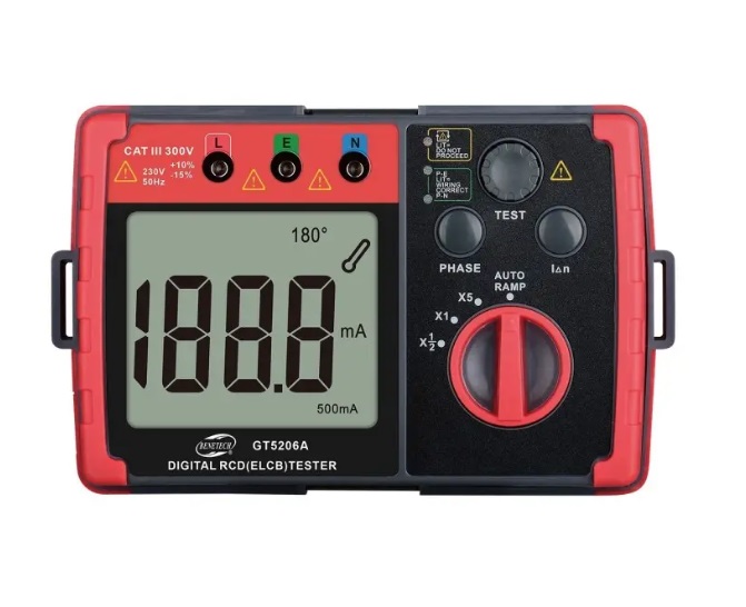Skaitmeninis RCD matuoklis Benetech GT5206A