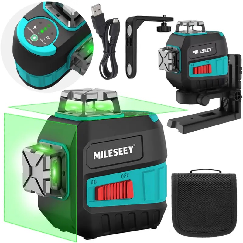Kryžminis lazerinis nivelyras Mileseey L65G
