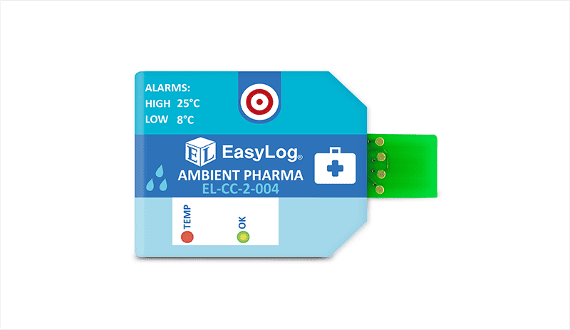 Vienkartinis farmacijos produktų temperatūros ir drėgmės duomenų kaupiklis EasyLog EL-CC-2-004 PK10