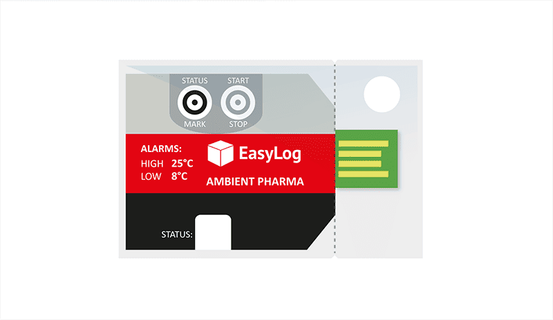 Vienkartinis farmacijos produktų duomenų kaupiklis EasyLog EL-PDF-1-004 PK10