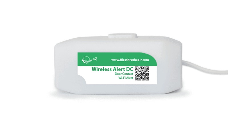 Belaidis atidarytų/uždarytų durų įspėjimo jutiklis FilesThruTheAir Wireless Alert DC
