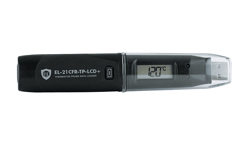 USB termistoriaus zondo registratorius EasyLog EL-21CFR-TP-LCD+