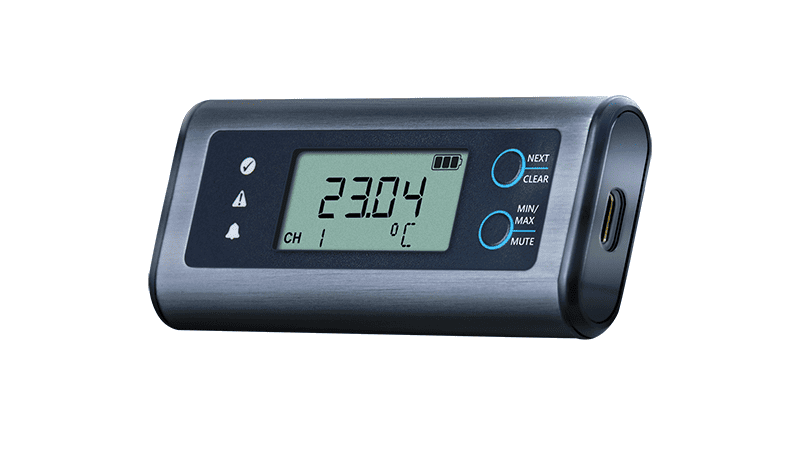 Didelio tikslumo USB temperatūros duomenų kaupiklis su ekranu EasyLog EL-SIE-1+