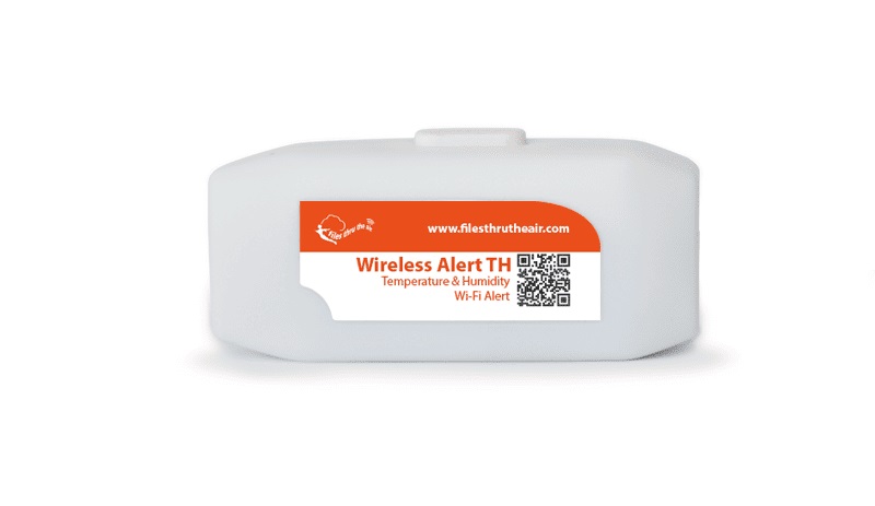Temperatūros ir drėgmės duomenų kaupiklis FilesThruTheAir Wireless Alert TH