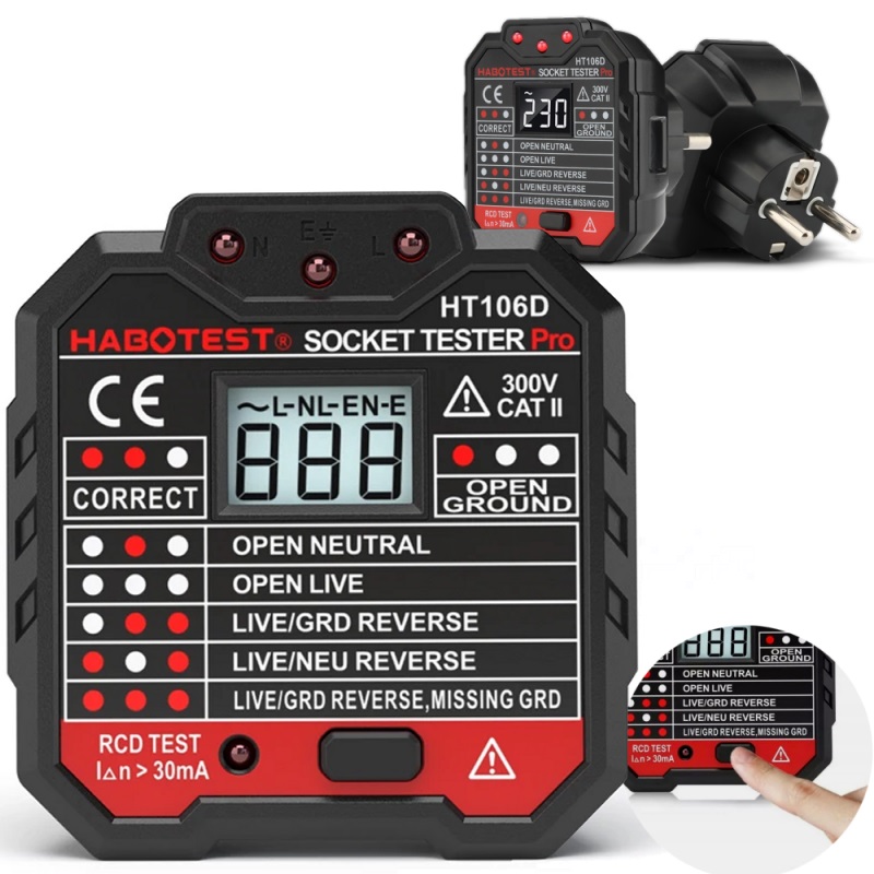Elektros lizdo matuoklis Habotest HT106D