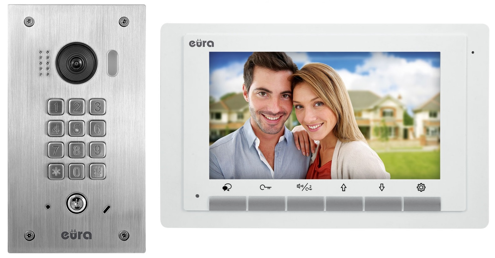 Vaizdo domofonas Eura VDP-60A5/P White