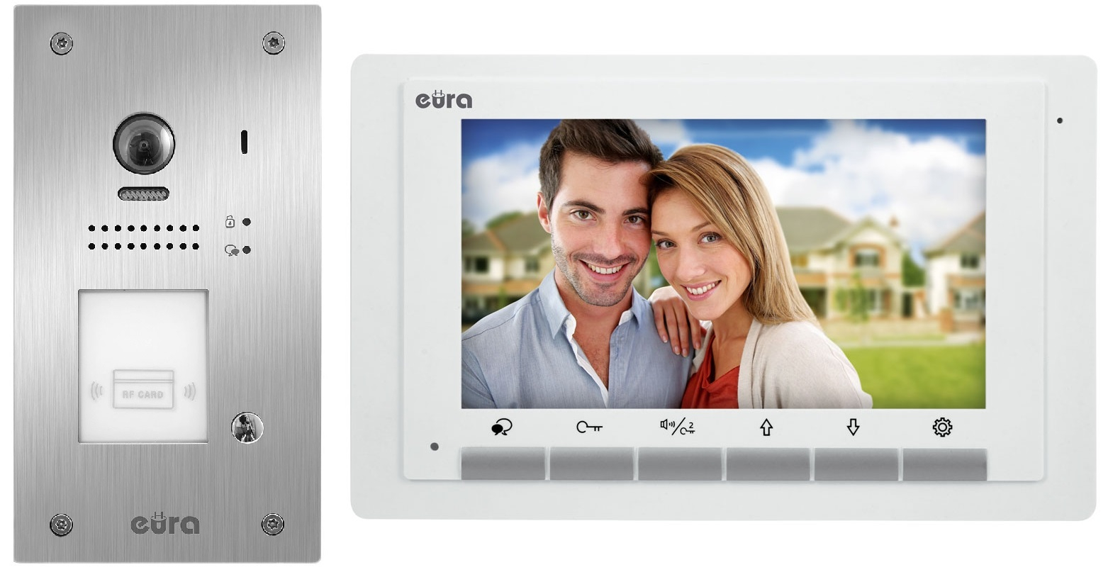 Vaizdo domofonas Eura VDP-61A5/P White