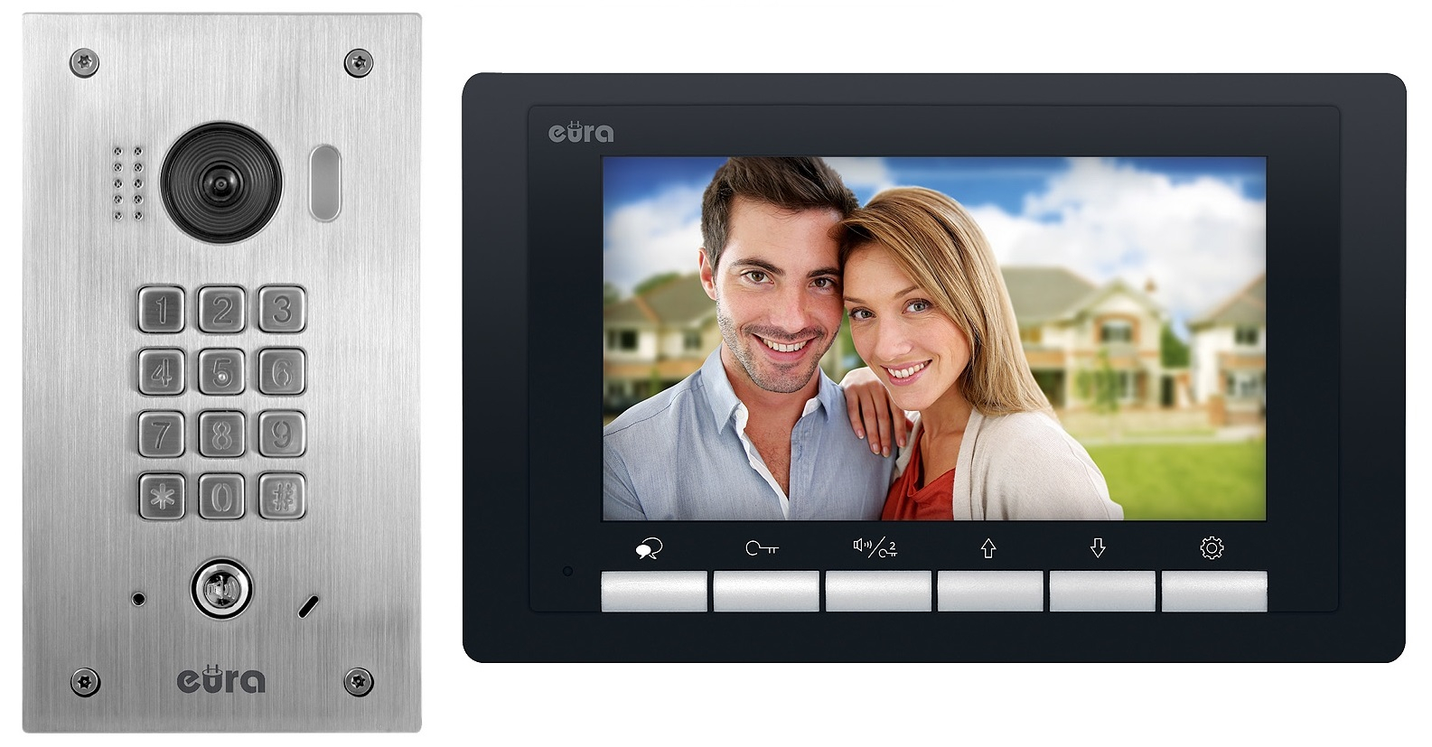 Vaizdo domofonas Eura VDP-60A5/P Black