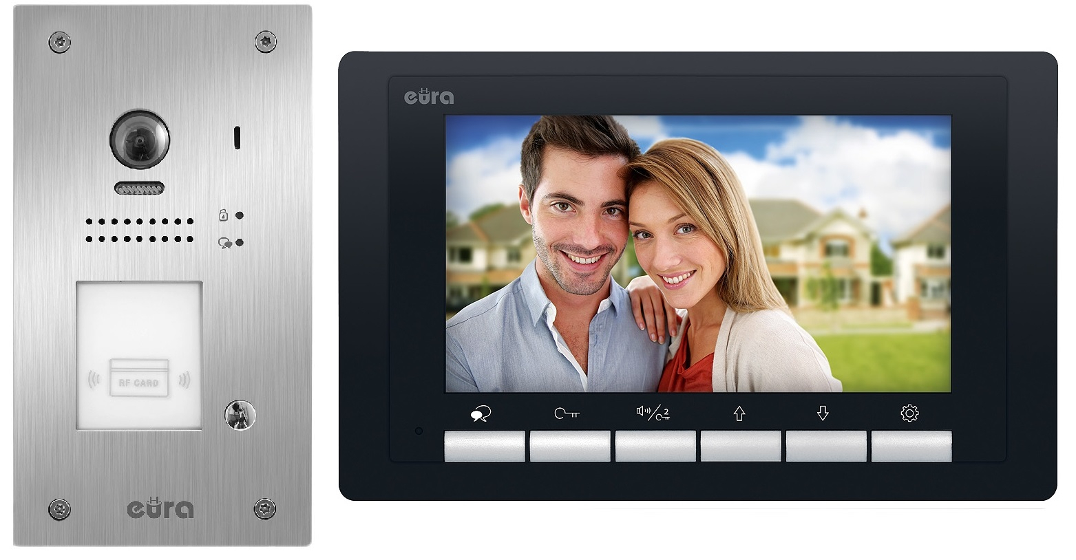 Vaizdo domofonas Eura VDP-61A5/P Black