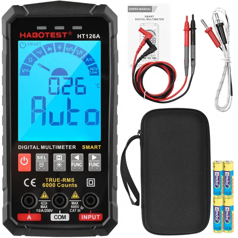 Universalus skaitmeninis multimetras Habotest HT126A