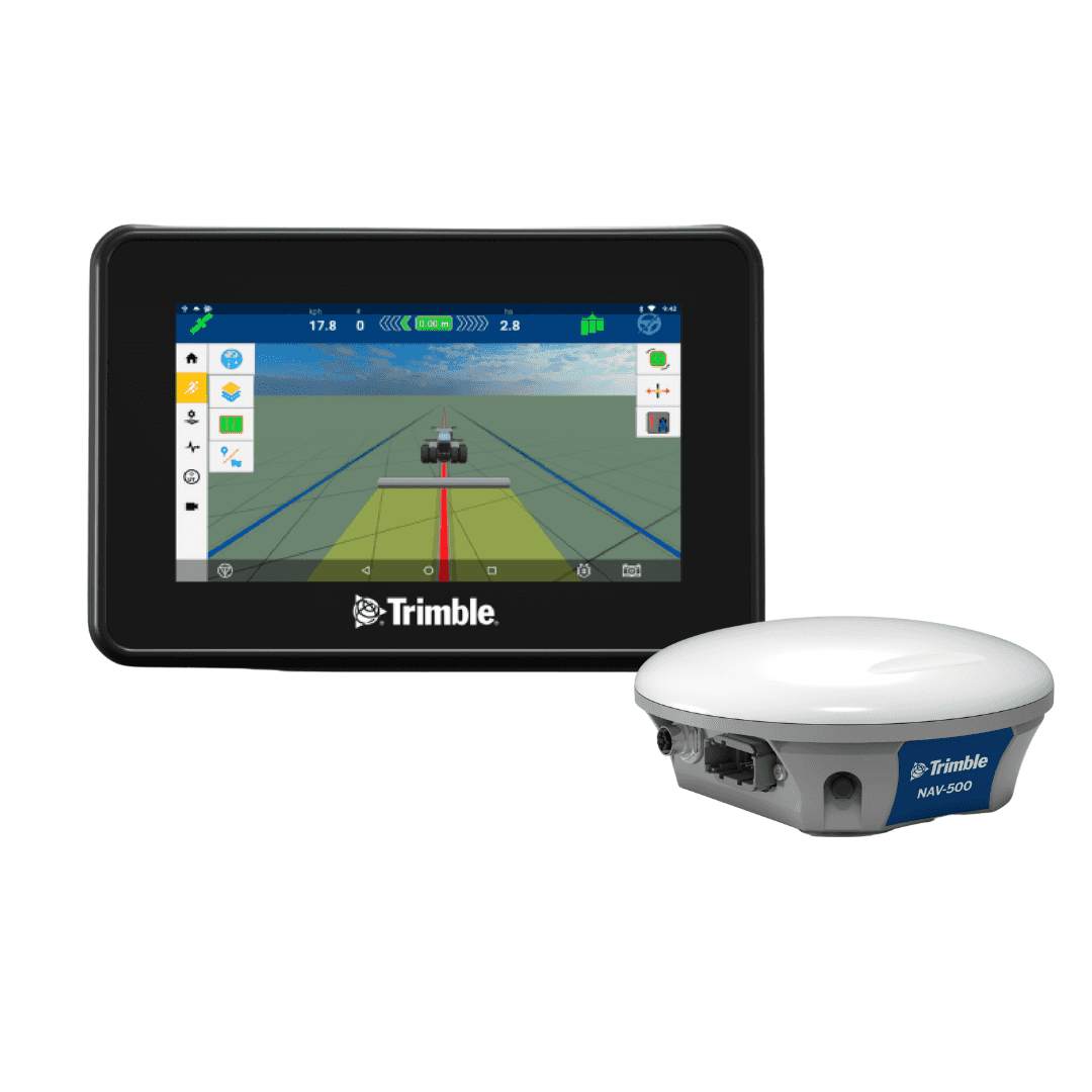 Lygiagretaus vairavimo sistema TRIMBLE GFX 350 ir orientavimo valdiklis NAV-500
