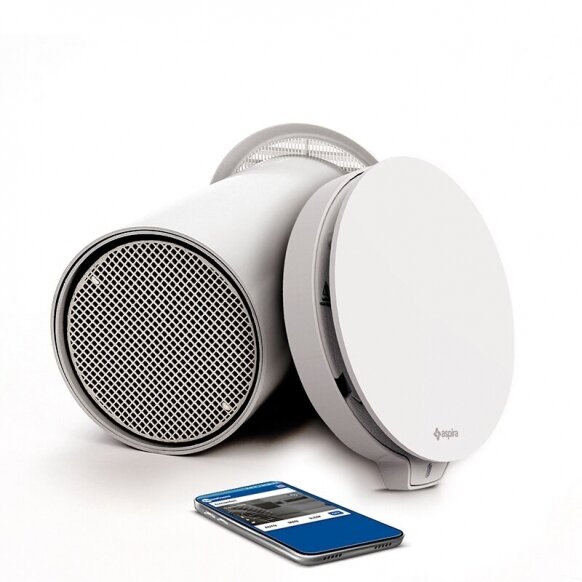 Sieninis mini rekuperatorius su WiFi Aspira Ecocomfort 160 RF