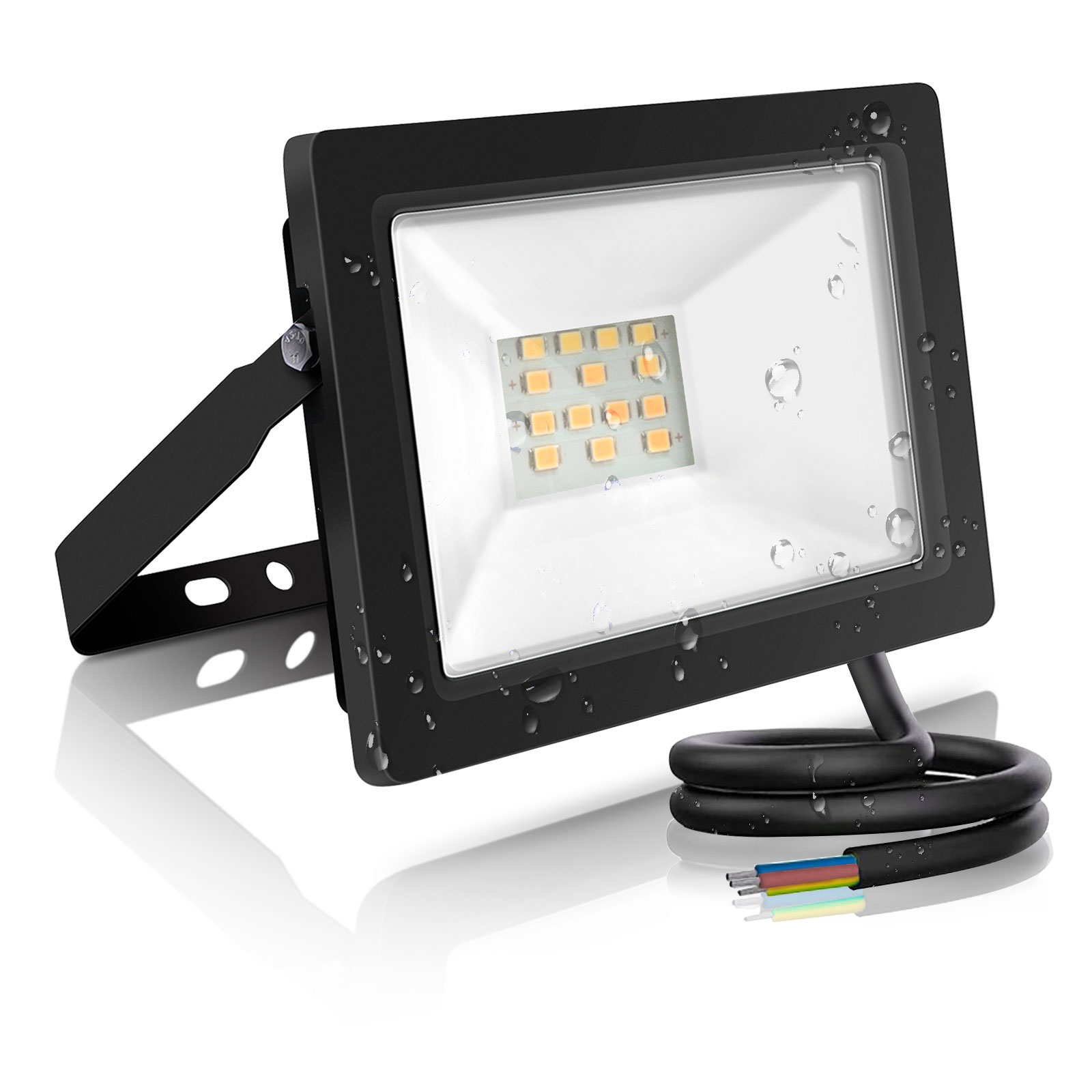 LED lempa 10W 4000K 187835 (juodos spalvos)