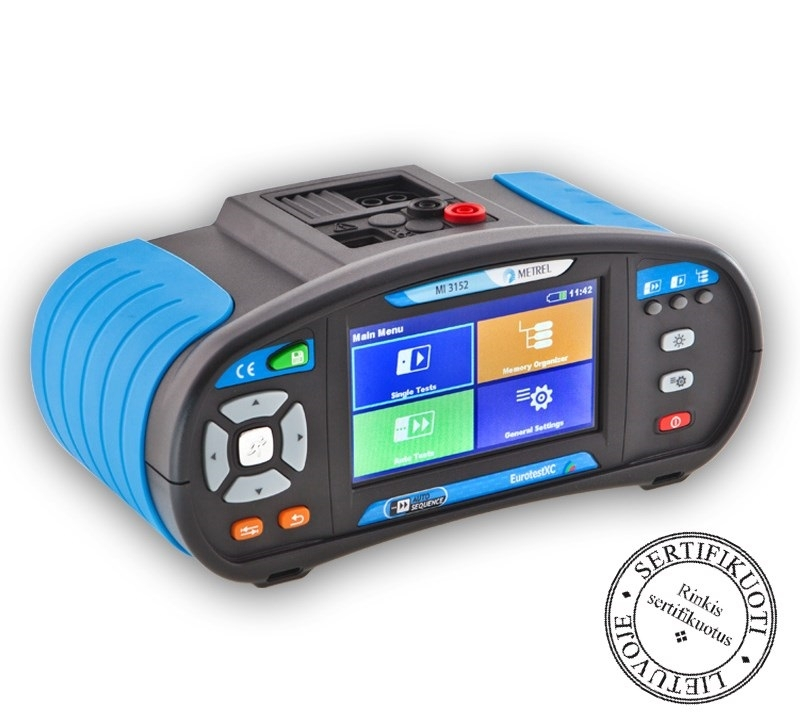 Universalus instaliacijos tikrinimo prietaisas METREL MI 3152H EUROTESTXC