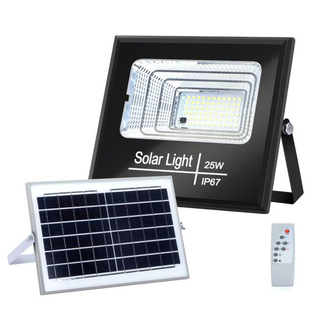Lauko šviestuvas LED FLOOD LIGHT WITH SOLAR PANEL01 25W 211868